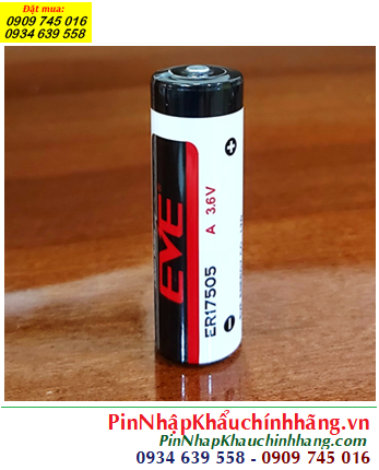 EVE ER17505; Pin nuôi nguồn EVE ER17505 (17mmx50.5mm) lithium 3.6v A 3600mAh chính hãng